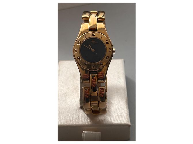 Orologio Baume & Mercier Linea Placcato Oro Quadrante Nero D'oro - vista 3