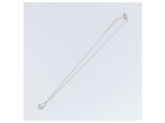 Collar Péndulo CD Christian Dior Metal Plata - vista 2