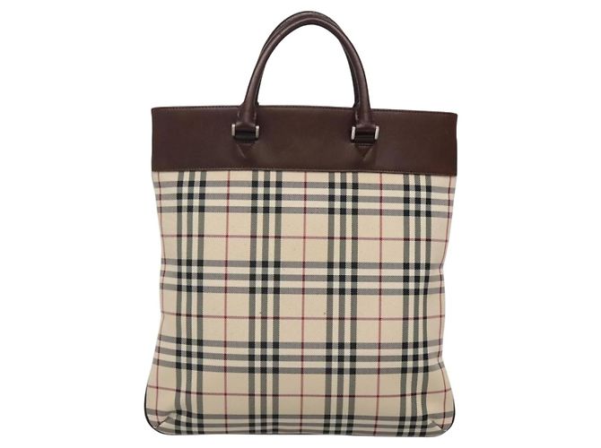 Borsa tote in nylon Nova Check di Burberry Beige - vista 2