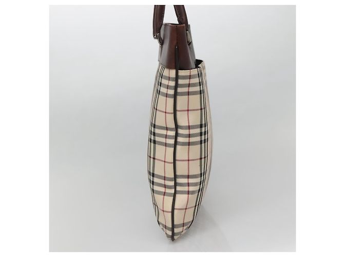 Borsa tote in nylon Nova Check di Burberry Beige - vista 3