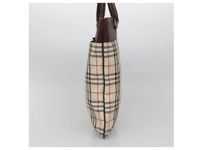 Borsa tote in nylon Nova Check di Burberry Beige - vista 4