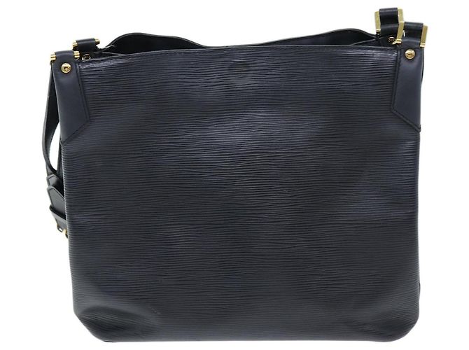 Borsa Louis Vuitton Mandara in pelle Epi MM Nero - vista 2