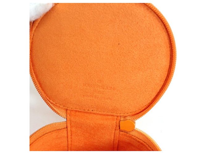 Pochette per gioielli Ecran Bijou in Epi Louis Vuitton Arancione Grigio - vista 8