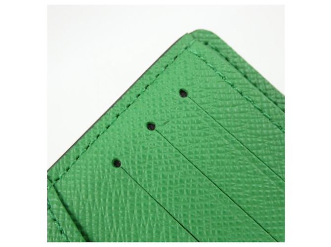 Portafoglio Slender Bill Monogram Eclipse di Louis Vuitton Nero Verde - vista 4