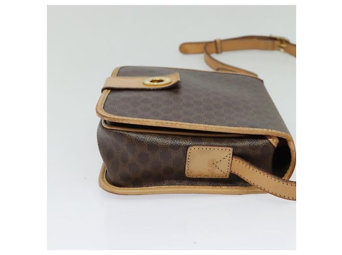 Céline Borsa a Spalla Celine Macadam in Pelle PVC Marrone - vista 4