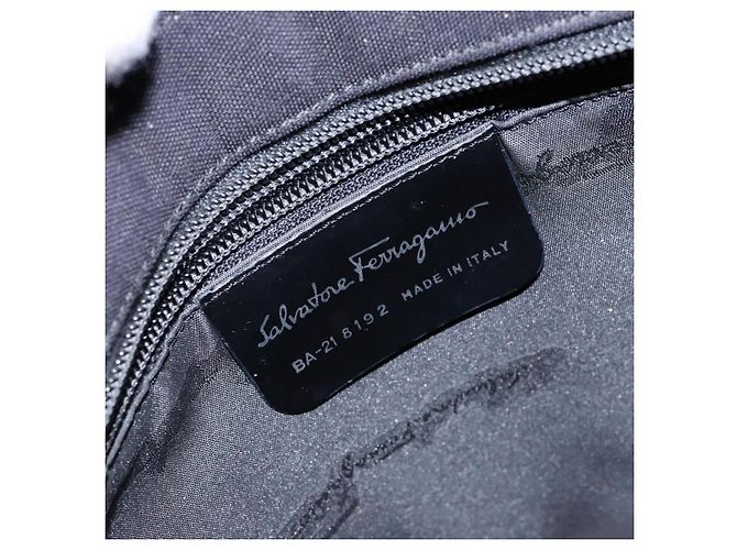 Borsa a Spalla Vala in Tela Salvatore Ferragamo Nero - vista 6