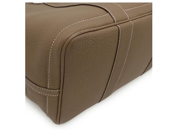 Hermès Borsa Tote Garden PM HERMES Grigio Taupe - vista 4