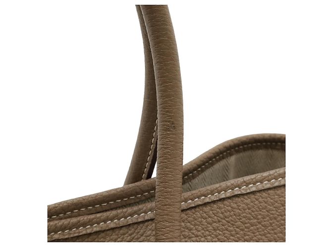 Hermès Borsa Tote Garden PM HERMES Grigio Taupe - vista 5