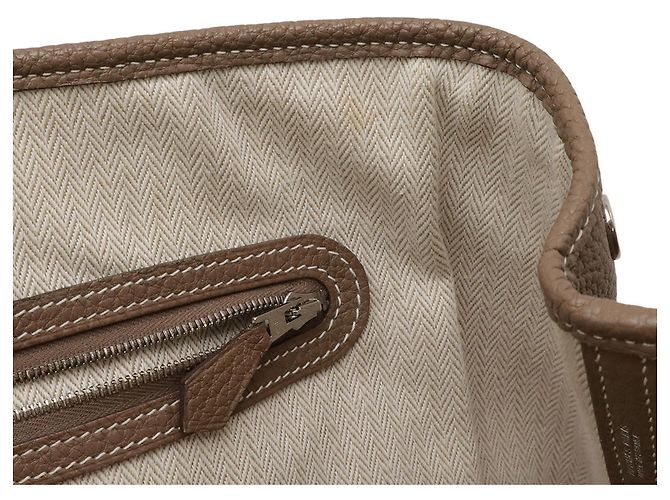 Hermès Borsa Tote Garden PM HERMES Grigio Taupe - vista 8