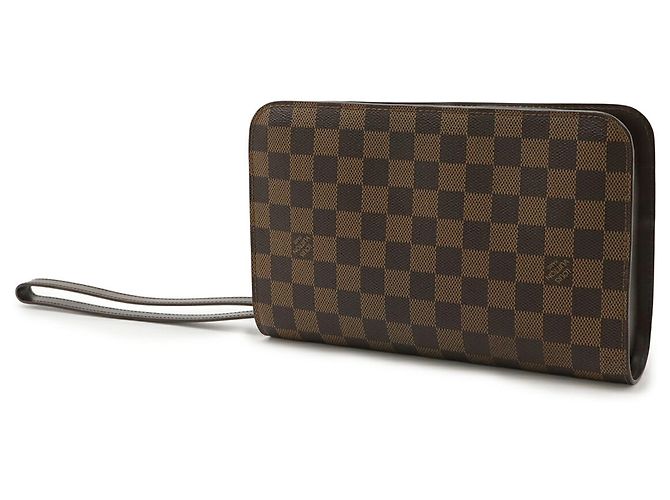 Borsa Saint Louis Second Damier Louis Vuitton Marrone Damier ebene - vista 3