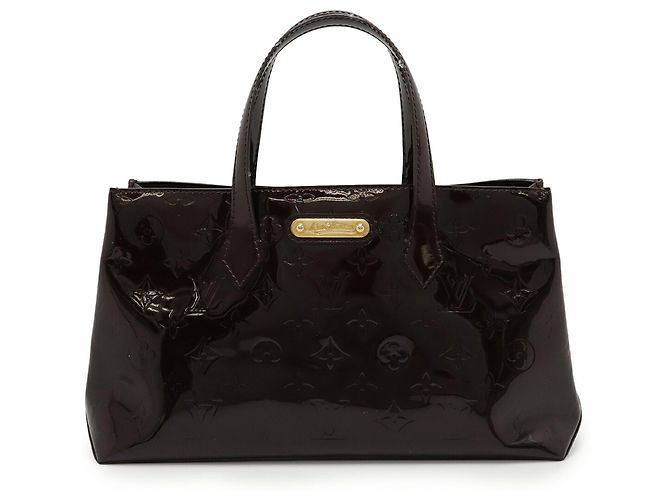 Borsa Louis Vuitton Monogram Vernis Wilshire PM Bordò - vista 2