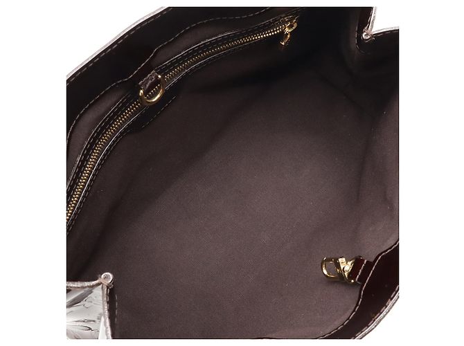 Borsa Louis Vuitton Monogram Vernis Wilshire PM Bordò - vista 6