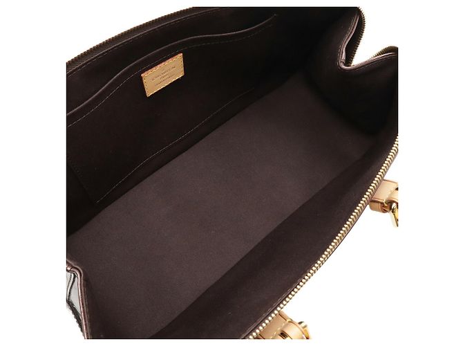 Borsa a Spalla Rosewood Avenue in Monogram Vernis di Louis Vuitton Bordò - vista 9