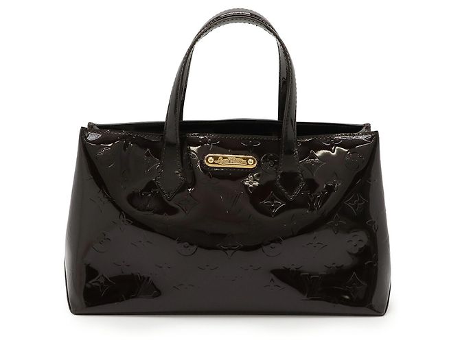 Borsa Tote Louis Vuitton Monogram Vernis Wilshire PM Bordò - vista 2
