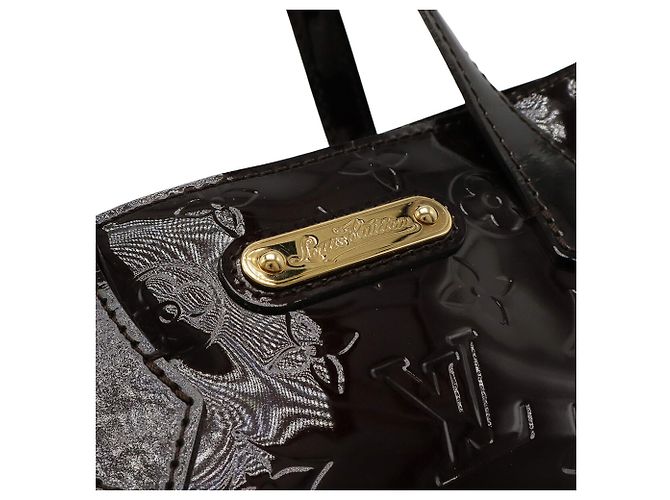 Borsa Tote Louis Vuitton Monogram Vernis Wilshire PM Bordò - vista 6