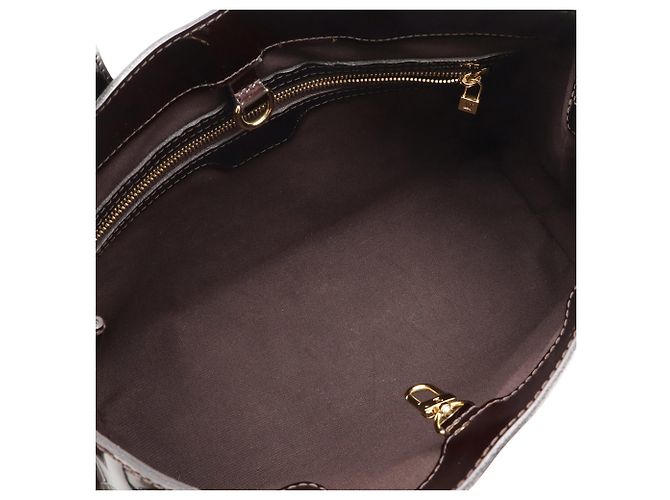 Borsa Tote Louis Vuitton Monogram Vernis Wilshire PM Bordò - vista 8