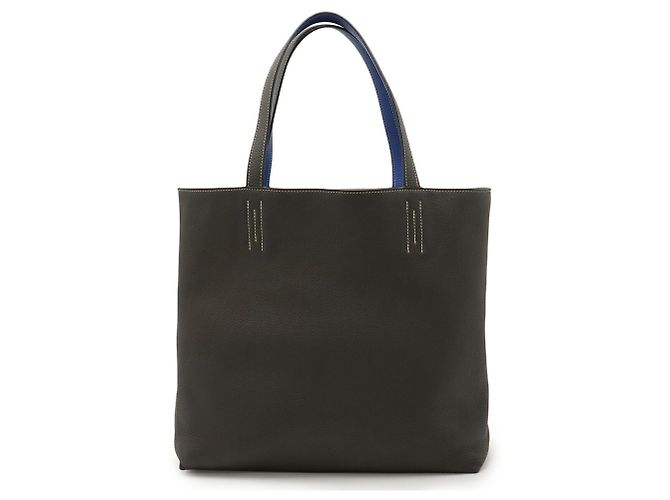 Hermès Double Sens 36 Tote Bag Blau Grau - Ansicht 2