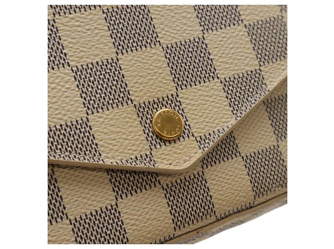 Pochette Félicie Borsa a Spalla Pochette Felicie Damier Azur di Louis Vuitton Crudo - vista 5