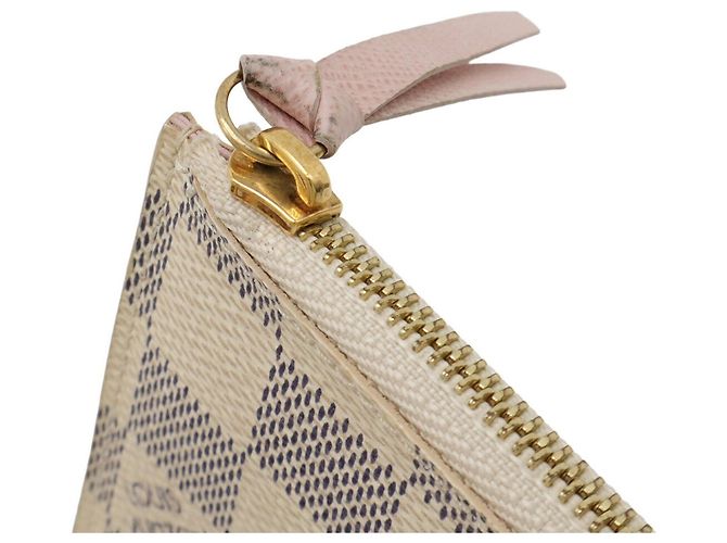 Pochette Félicie Borsa a Spalla Pochette Felicie Damier Azur di Louis Vuitton Crudo - vista 9