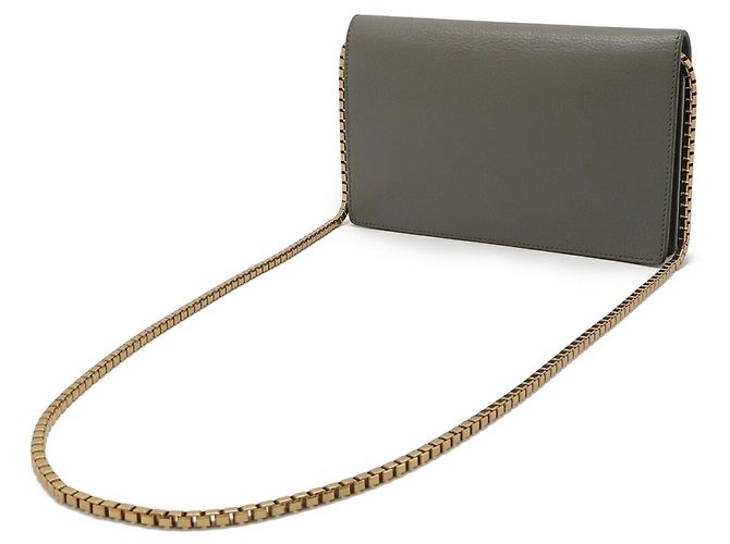 Pochette Borsa a Spalla Balenciaga Classic Metallic Edge Chain Marrone - vista 3