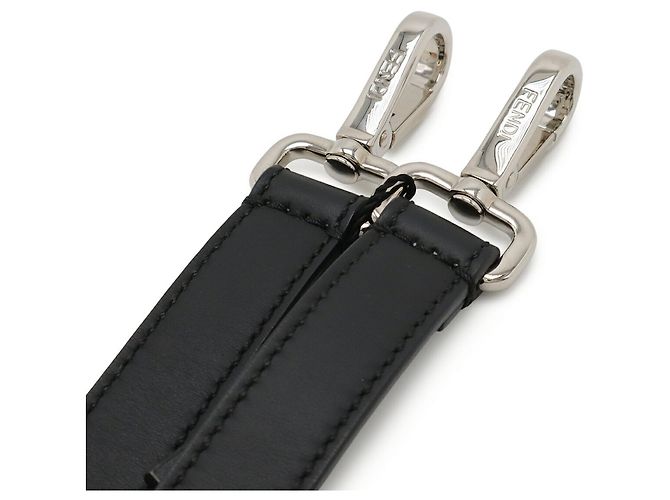 Cinghia a spalla con motivo Zucca Fendi Nero Beige - vista 4