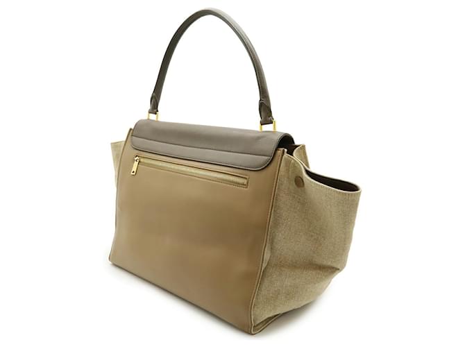 Céline Celine Trapeze Handtasche Braun Beige - Ansicht 3