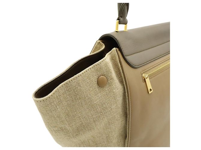 Céline Celine Trapeze Handtasche Braun Beige - Ansicht 5