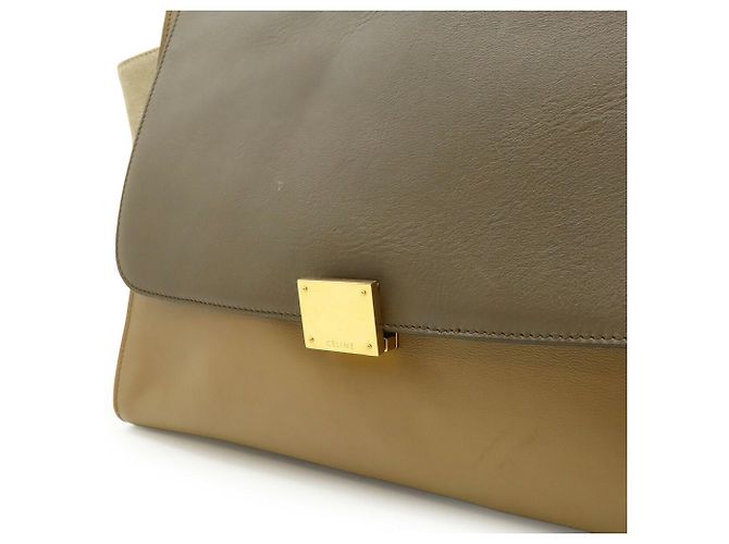 Céline Celine Trapeze Handtasche Braun Beige - Ansicht 7