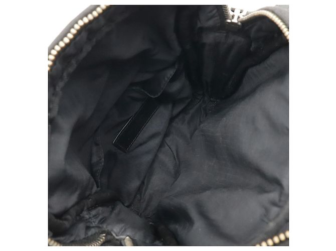 Borsa a Spalla in Tela e Pelle Nera Yves Saint Laurent Nero - vista 8