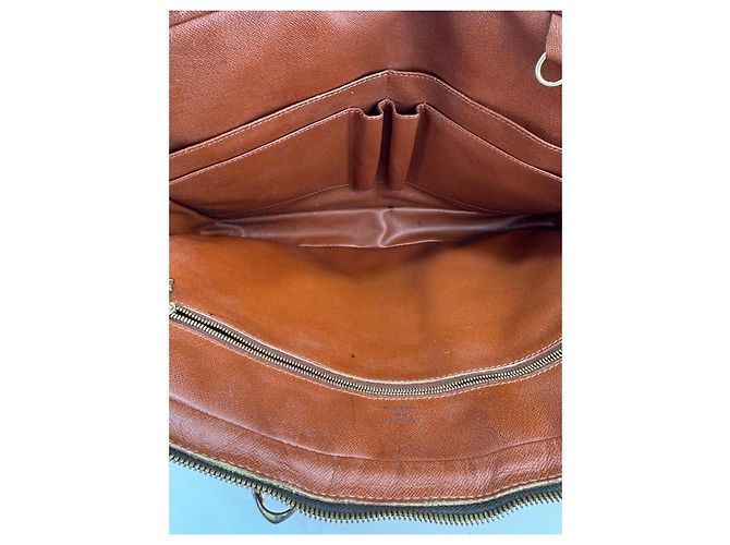 Porte-documenti da viaggio business Louis Vuitton con dustbag in pelle marrone 289 - vista 11
