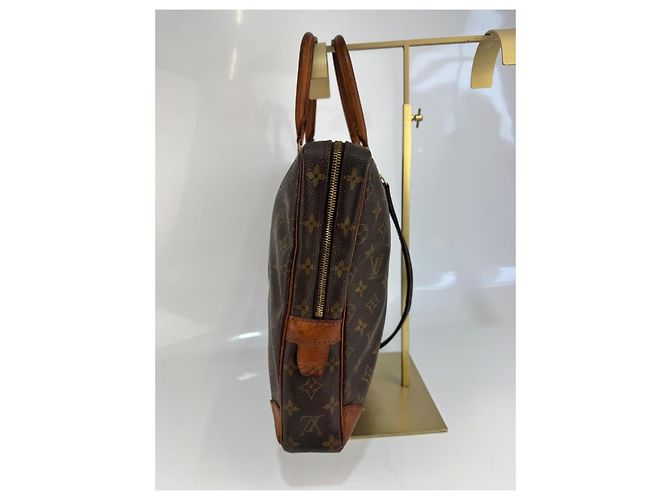 Porte-documenti da viaggio business Louis Vuitton con dustbag in pelle marrone 289 - vista 5