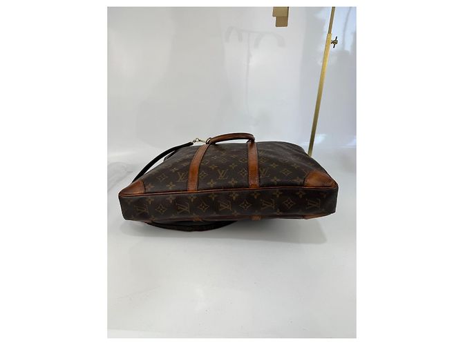 Porte-documenti da viaggio business Louis Vuitton con dustbag in pelle marrone 289 - vista 7