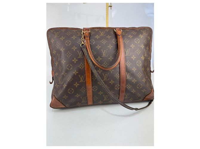 Porte-documenti da viaggio business Louis Vuitton con dustbag in pelle marrone 289 - vista 9