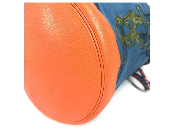 Hermès HERMES BRIDES de GALA 22 Borsa a Spalla con Corda Blu Arancione - vista 6