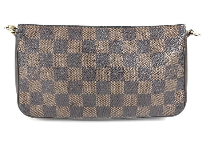 Borsa a Spalla Pochette Damier Navona Louis Vuitton Marrone Damier ebene - vista 3