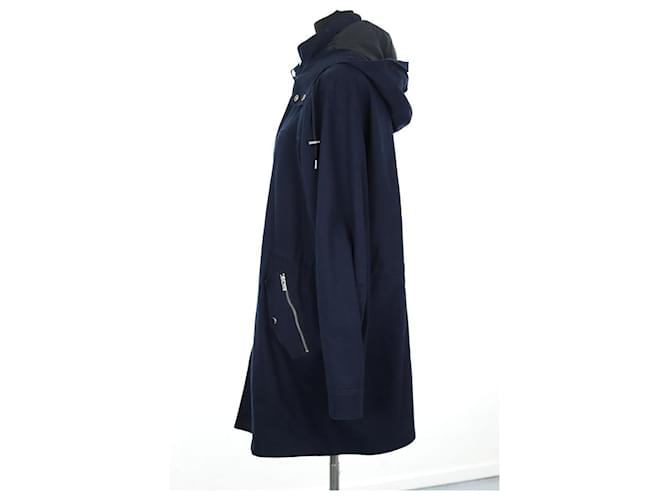 The Kooples Parka de algodón azul marino - vista 3