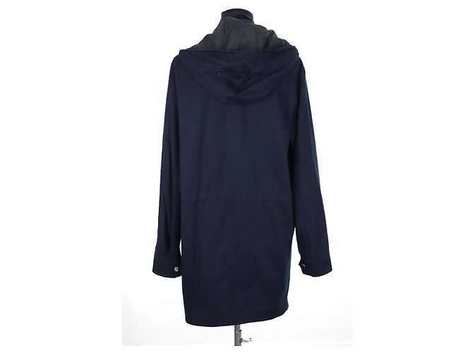 The Kooples Parka de algodón azul marino - vista 4
