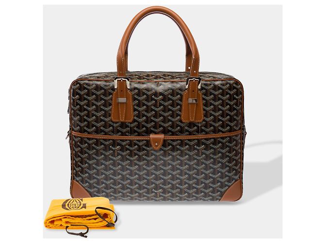 Borsa GOYARD Ambassade in Tela Marrone - 102961 - vista 2