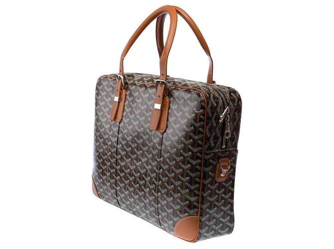 Borsa GOYARD Ambassade in Tela Marrone - 102961 - vista 6