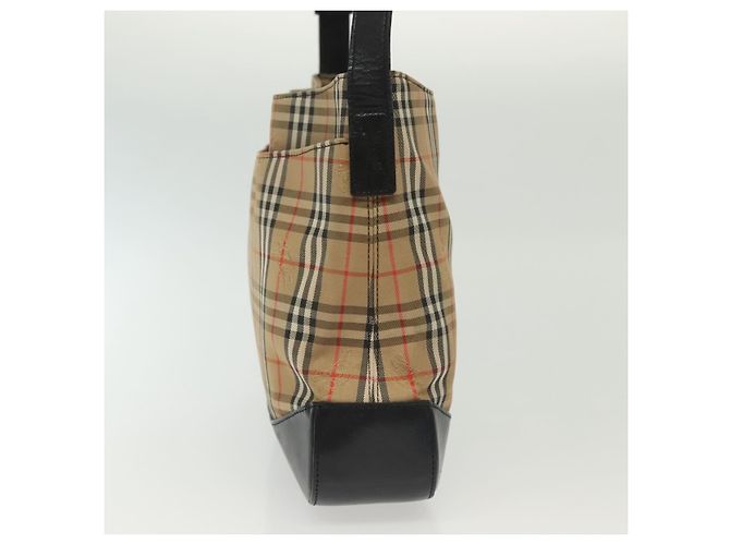 Borsa a Spalla Burberry in Tela Nova Check Beige - vista 3