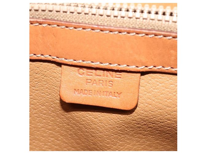 Céline Celine Vintage Convertible Top Handle Macadam Beschichtetes Canvas Medium Beige - Ansicht 6