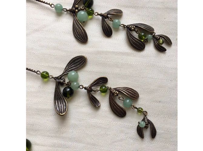Dior Sautoir in Agata Vischio Metallico Verde chiaro - vista 2