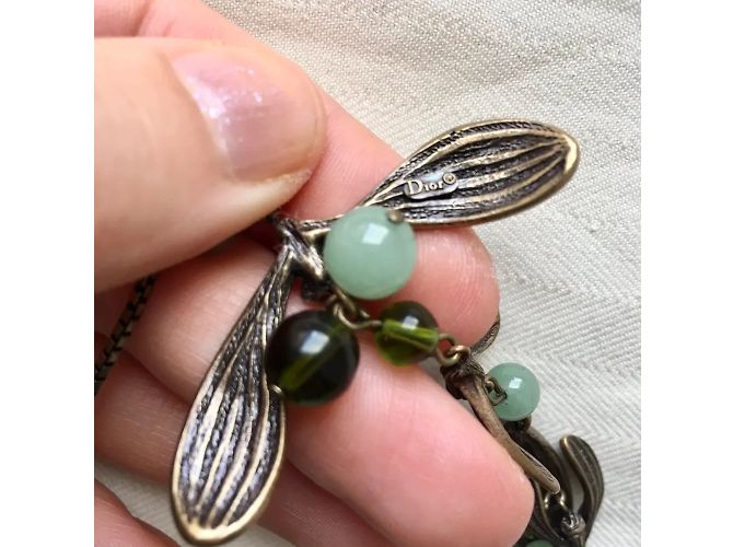 Dior Sautoir in Agata Vischio Metallico Verde chiaro - vista 3