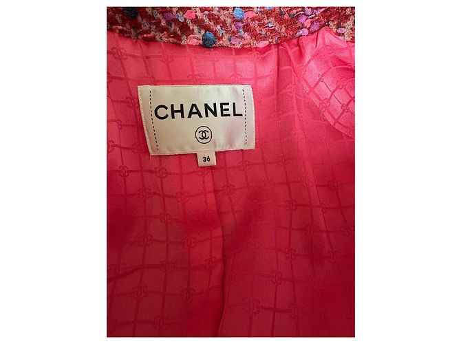 Chanel Abrigo icónico Otoño/Invierno 2022 Rosa - vista 8
