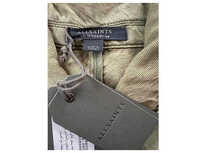 Mono de denim All Saints Frieda Verde Caqui - vista 5