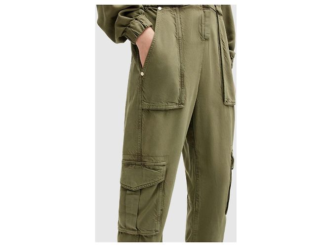 Mono de denim All Saints Frieda Verde Caqui - vista 6