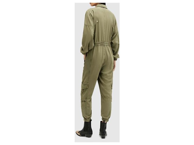Mono de denim All Saints Frieda Verde Caqui - vista 7