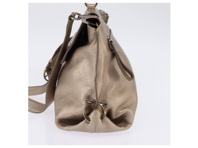Borsa Sofia in pelle media Salvatore Ferragamo Beige - vista 3
