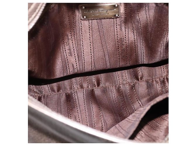 Borsa Sofia in pelle media Salvatore Ferragamo Beige - vista 5