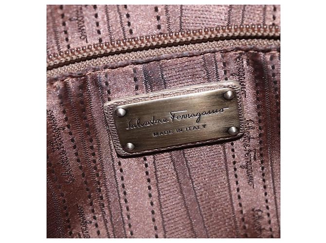 Borsa Sofia in pelle media Salvatore Ferragamo Beige - vista 6